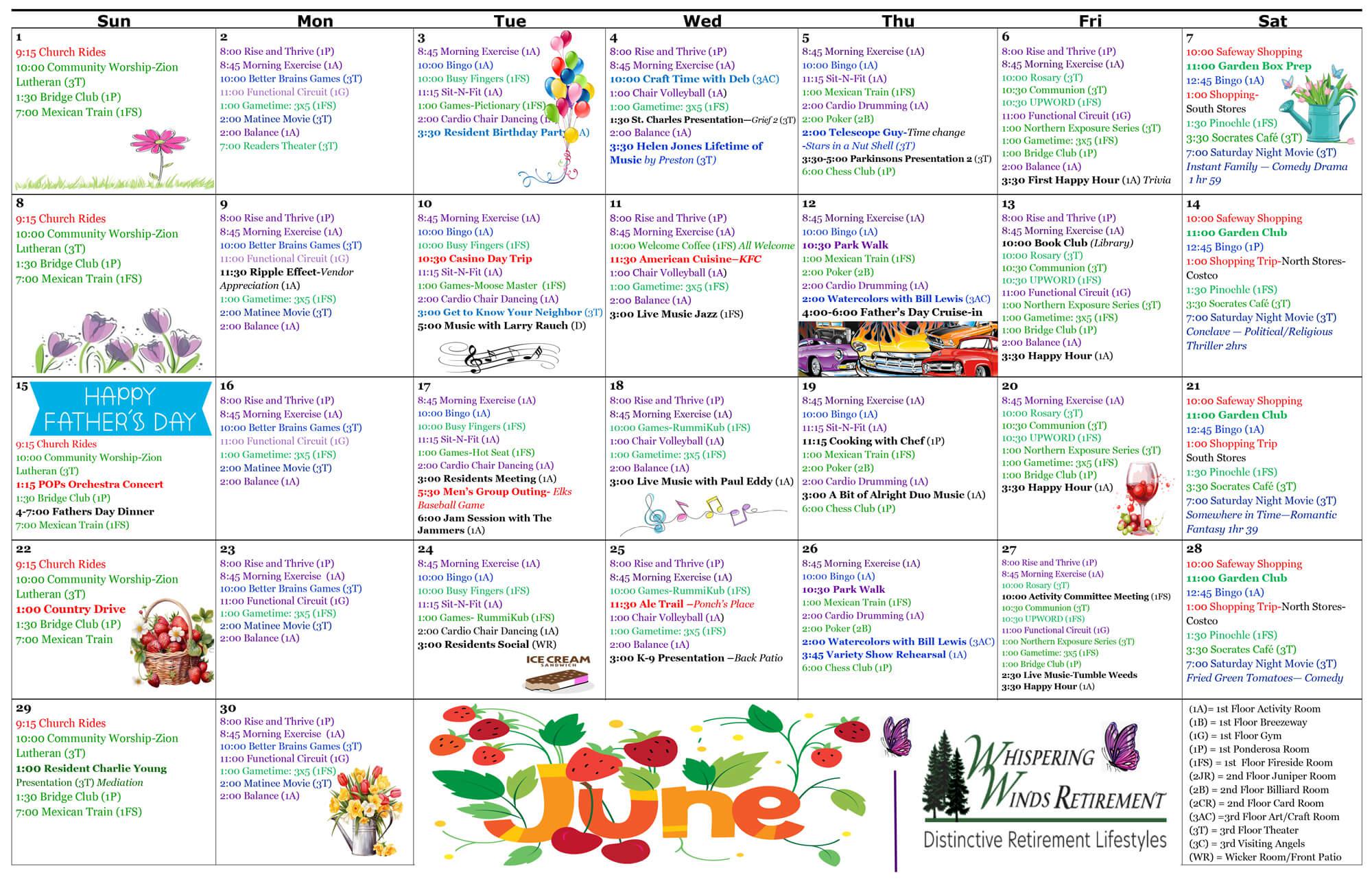June Calendar
