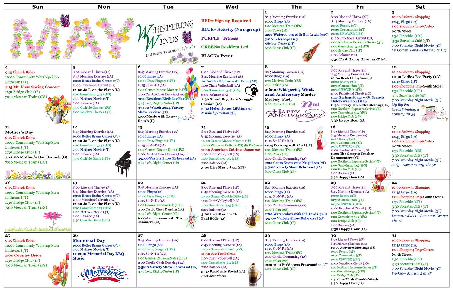 May Calendar
