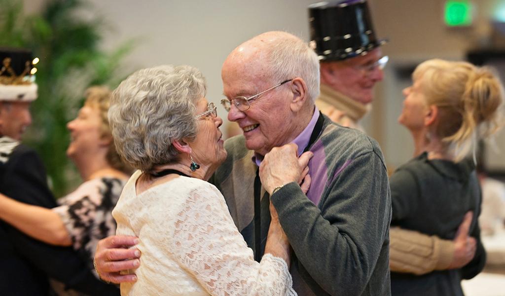 Senior Couple Enjoying Ball-Room Dance